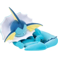 Officiële Pokemon Knuffel Vaporeon slapend +/- 85cm lang (met uitgevouwen staart) Jazwares
